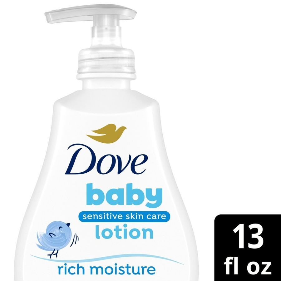 Verified package image for Baby Dove Rich Moisture Hypoallergenic Baby Lotion, 13 fl oz